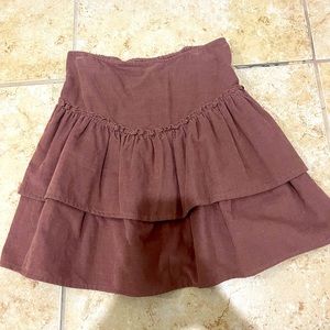 Corduroy brown skirt